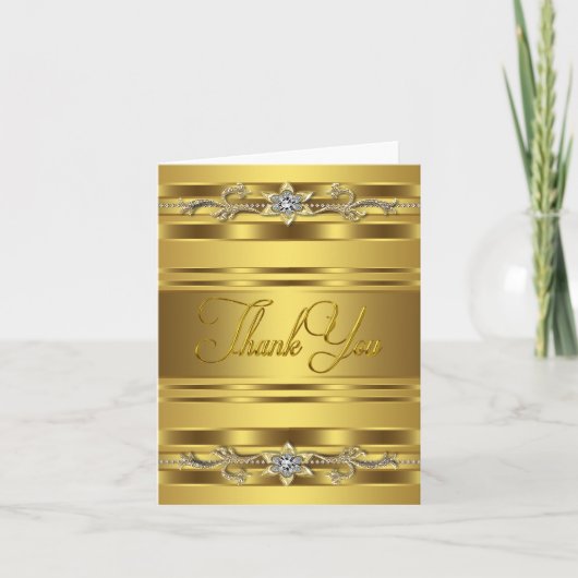 Diamond Gold Bedankkaarten Bedankkaart (Voorkant)