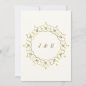 Diamond Gold bruiloft uitnodiging luxe ontwerp (Achterkant)