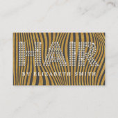 Diamond Gold Donkergrijs Kapper Haarstylist Visitekaartje (Voorkant)