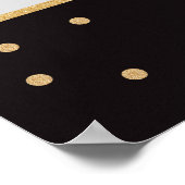 Diamond Gold en Black Birthday Photo Prop Lijst Poster (Hoek)