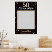 Diamond Gold en Black Birthday Photo Prop Lijst Poster (Keuken)