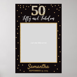 Diamond Gold en Black Birthday Photo Prop Lijst Poster