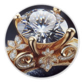 Diamond Gold Ring Keramische Knop (Voorkant)