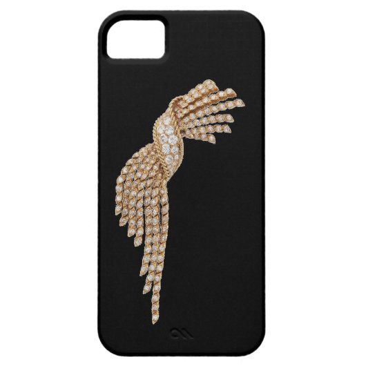 Diamond Gold Tassel iPhone 5 hoesje (Achterkant)