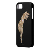 Diamond Gold Tassel iPhone 5 hoesje (Achterkant Links)