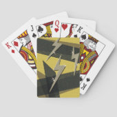 Diamond Gold Thunder Lightning Bolt Pokerkaarten (Achterkant)