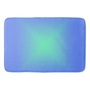 Diamond gradiënt blauw tot aquamarine groen badmat