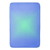 Diamond gradiënt blauw tot aquamarine groen badmat (Voorkant Verticaal)