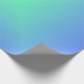 Diamond gradiënt blauw tot aquamarine groen cadeaupapier (Hoek)