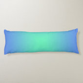 Diamond gradiënt blauw tot aquamarine groen lichaamskussen (Achterkant)