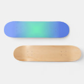 Diamond gradiënt blauw tot aquamarine groen persoonlijk skateboard (Horizontaal)