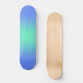 Diamond gradiënt blauw tot aquamarine groen persoonlijk skateboard (Voorkant)