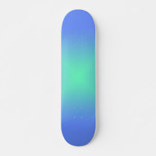 Diamond gradiënt blauw tot aquamarine groen persoonlijk skateboard