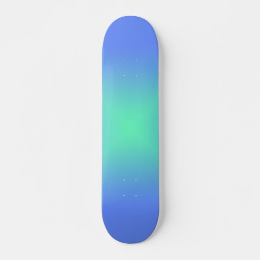 Diamond gradiënt blauw tot aquamarine groen persoonlijk skateboard (Voorkant)