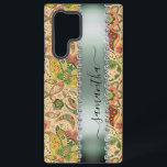 Diamond Green Paisley Calligraphy Monogram Name Samsung Galaxy Hoesje<br><div class="desc">Elke glitter of diamanten in ontwerp zijn foto's en gesimuleerd. Dit ontwerp kan worden gepersonaliseerd in het gebied dat wordt geleverd door de foto en/of tekst te wijzigen. Of het kan worden aangepast door te klikken op Deze Sjabloon personaliseren en vervolgens te kiezen voor de klik om verdere opties aan...</div>