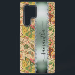Diamond Green Paisley Calligraphy Monogram Name Samsung Galaxy Hoesje<br><div class="desc">Elke glitter of diamanten in ontwerp zijn foto's en gesimuleerd. Dit ontwerp kan worden gepersonaliseerd in het gebied dat wordt geleverd door de foto en/of tekst te wijzigen. Of het kan worden aangepast door te klikken op Deze Sjabloon personaliseren en vervolgens te kiezen voor de klik om verdere opties aan...</div>