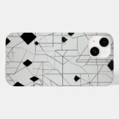 Diamond Grid Line Art Case-Mate iPhone Case (Achterkant (horizontaal))