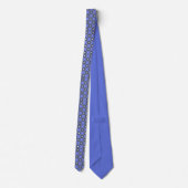 Diamond Grid Neck Tie with Lavender Accent Stropdas (Achterkant)