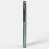 Diamond Groene Nep Glitter Calligrafie Monogram  Samsung Galaxy Hoesje (Rechterkant)