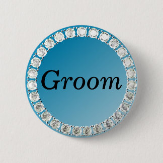 Diamond Groom Ronde Button 5,7 Cm