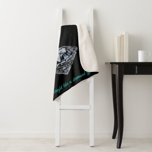 Diamond Gymnast Shine Bright Sherpa Blanket Sherpa Deken (In situ)