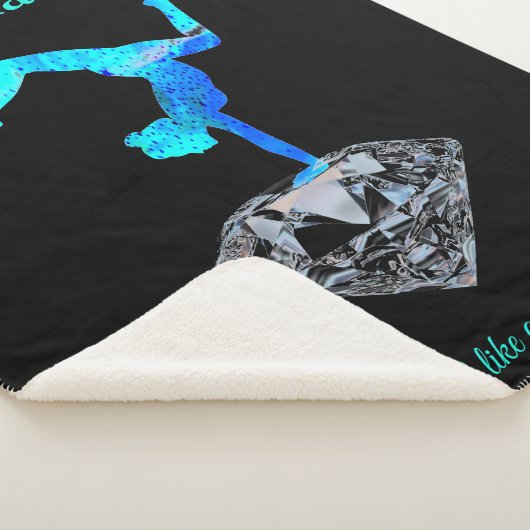 Diamond Gymnast Shine Bright Sherpa Blanket Sherpa Deken (3/4)