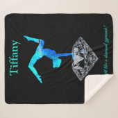 Diamond Gymnast Shine Bright Sherpa Blanket Sherpa Deken (Voorkant (horizontaal))