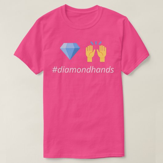 Diamond handen met hashtag t-shirt (Design voorkant)