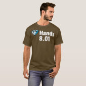 Diamond Hands 801 Stock Hodler Day Trading Ape T-shirt (Voorkant volledig)