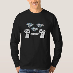 Diamond Hands AMC - raketten naar de maan T-shirt