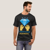 Diamond Hands Beurshandelaar en beleggers door T-shirt (Voorkant volledig)
