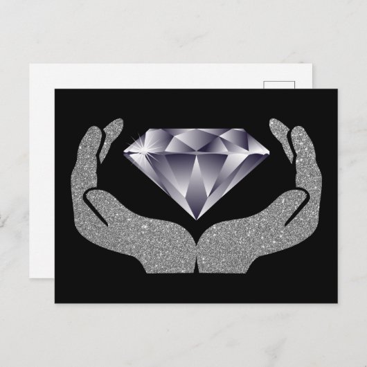 Diamond Hands Briefkaart (Voorkant / Achterkant)