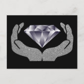 Diamond Hands Briefkaart (Voorkant)