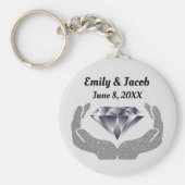 Diamond Hands Bruiloft Sleutelhanger (Voorkant)