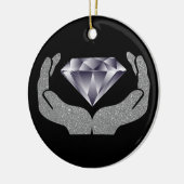 Diamond Hands Ceramic Ornament (Links)