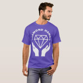 Diamond Hands crypto stock trading meme T-shirt (Voorkant volledig)