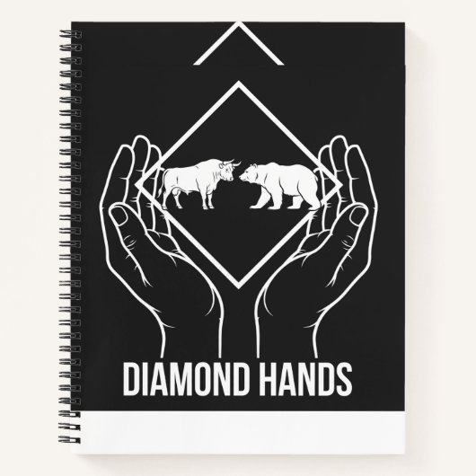 Diamond Hands — hardcover notitieboek (Voorkant)
