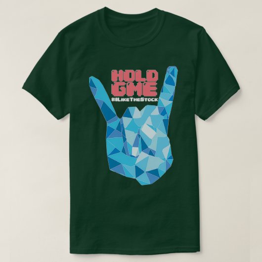Diamond Hands HOLD GME 1 T-shirt (Design voorkant)