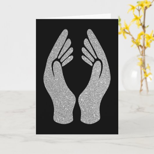 Diamond Hands Kaart (Gele Bloem)