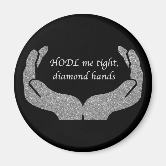 Diamond Hands Magneet (Voorkant)