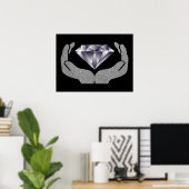 Diamond Hands Poster (Thuiskantoor)
