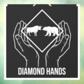 Diamond Hands — Raamsticker (Vel 3)