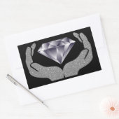 Diamond Hands Rechthoekige Sticker (Envelop)
