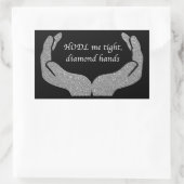 Diamond Hands Rechthoekige Sticker (Tas)