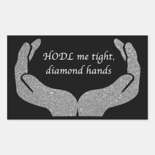 Diamond Hands Rechthoekige Sticker
