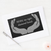 Diamond Hands Rechthoekige Sticker (Envelop)