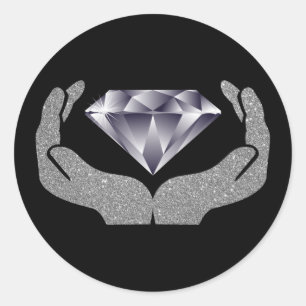 Diamond Hands Ronde Sticker