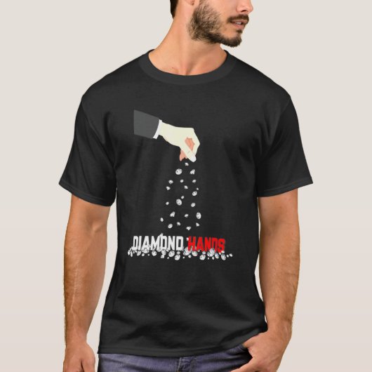 Diamond Hands Sprinkle in Wall Street T-shirt (Voorkant)