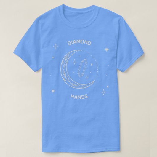 Diamond Hands stock Market to the moon 10 T-shirt (Design voorkant)