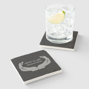 Diamond Hands Stone Onderzetter